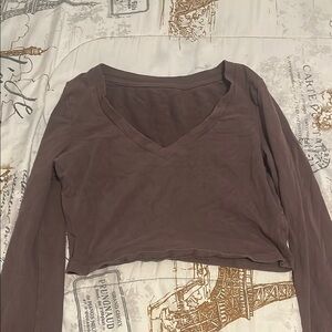 Women's V-Neck Long Sleeve Top
